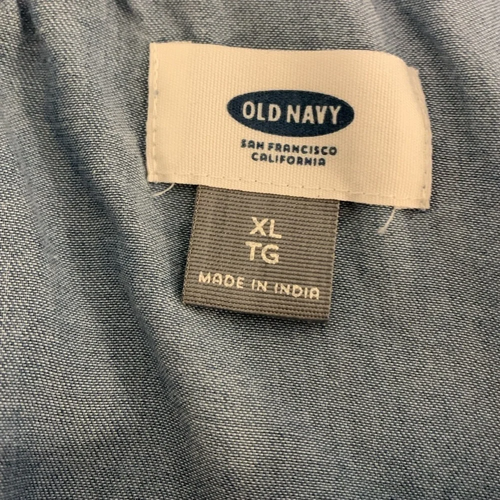 Old Navy Blue One-Shoulder Top- Lightweight Denim - Picture 7 of 7